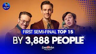 Eurovision 2025: Semi-final 1 - Top 15 by 3,888 People