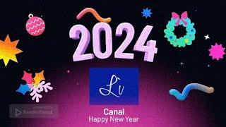 L'u Cartoon Happy New Year 2024