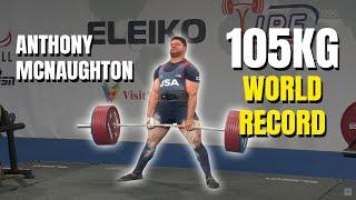 Anthony McNaughton | 975.5kg total @105kg | IPF Classic Worlds 2025