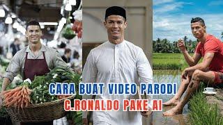 CARA MEMBUAT VIDEO PARODI CRISTIANO RONALDO PAKE AI - TUTORIAL VIDEO AI 2025 - KLING AI