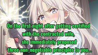 On the first night with my contracted wife,she unexpectedly proposed three non-negotiable principles