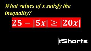 Solve this inequality   #Shorts