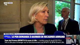 Marine le Pen : « Je souhaiterais que l'ensemble des forces politiques soient respectées. »