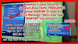 Siaran TV Digital Kalian Sedikit, padahal tetangga sudah banyak siarannya, cari tahu frekuensi dulu