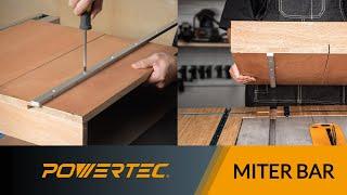 DIY Table Saw Sled with POWERTEC Miter Bar Sliders | How to Make a Crosscut Sled? Miter Slot Runners