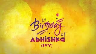 First Birthday Video Invitation | 1st Birthday Invitation Video