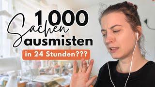 Ausmisten EXTREM | 1000 Sachen in 24 Stunden | Das schaffe ich NIEMALS!