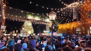 Toronto Distillery Winter Village Christmas Tree Lighting 2024 Christmas Village walk