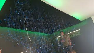 Building Fiber Optic Star Ceiling