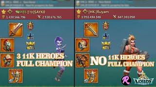 SAYK0 (3 11K Full Champion) vs Ruyam - Dragon Arena !tr vs HK. - Lords Mobile