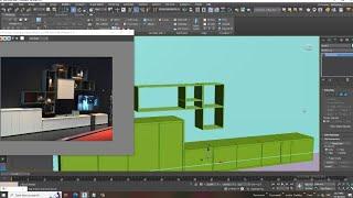 3ds Max Tutorials, How to Model a Wall Unit from Scratch for Beginners.