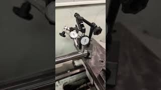 Checking lathe head stock alignment