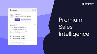 Cognism Prospector - Accelerate your B2B Lead Generation using Revenue AI