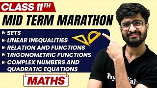 Complete CBSE Maths - Class 11th | MID Term in One Shot | Marathon Series 