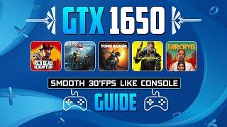 GTX 1650 - Get Smooth 30fps Just Like Console on PC