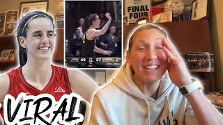  Caitlin Clark’s SAVAGE Half-Court And-1 Leaves Purdue’s Coach SPEECHLESS!