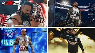 WWE 2K25: All Superstar Entrances With Music! 