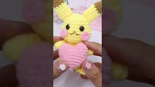 ️ Crochet Pikachu Amigurumi  #crochetpatterns #freetutorials