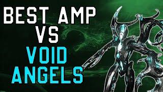 All Amps vs Void Angels - How good are the amps without Arcanes & Operator Abilties - Warframe