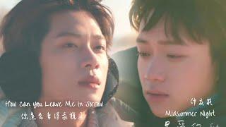 [ENG] 仲夏夜 Xu Bin 徐滨 & Zhang Jiong Min 张炯敏 |《你怎么舍得我难过》How Can You Leave me in Sorrow MV Lyrics