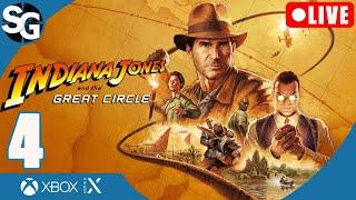  LIVE | Indiana Jones and the Great Circle Walkthrough Gameplay | Gizeh - Session 4