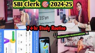 Day-2||SBI Clerk  2024||7+hrs study routine ||Banking Aspirant||Study in sasural 