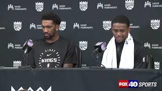 Malik Monk, De'Aaron Fox discuss the Sacramento Kings 130-129 loss to the Denver Nuggets