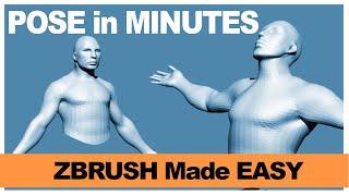 How to POSE in ZBRUSH | Transpose Master | QUICK Tutorials