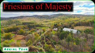 Friesians of Majesty - aerial tour - Townshend, VT - DJI Mavic 2 Zoom drone