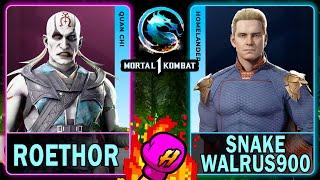 MK1 Roethor (QUAN CHI) VS Snake Walrus900 (HOMELANDER)Mortal Kombat 14K 60ᶠᵖˢ