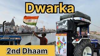 Dwarka Haryana से Dwarka गया Tractor #12jyotirling #automobile #4dham #chardhamyatra #tractorlover