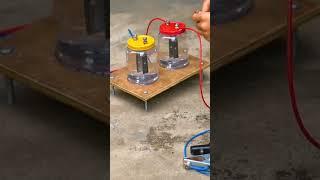 welding machine made from water and salt jars