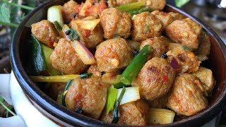 VEG CHOILA | VEGAN   | Soyabean Choila | Masyura ko Choila | Yummy Food World  106