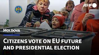 Moldovans react to voting on EU future amid fears of Russian meddling | AFP