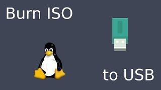 Linux - Burn Iso to USB