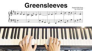 Greensleeves (What Child Is This?) - Beautiful Easy Piano