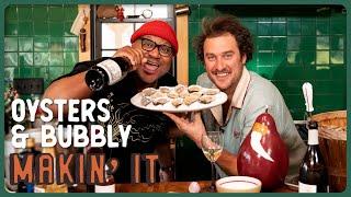 Brad & André Mack Oysters & Champagne! | New Years Eve Makin' It! | Brad Leone