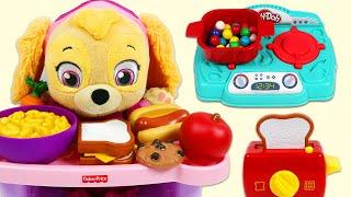 Cooking Paw Patrol Baby Skye A Huge Lunch!