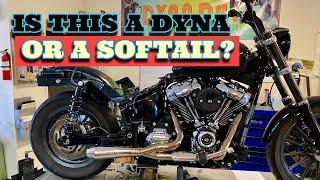 M8 Softail - dyna swing arm conversion. More of the STREETRIDER saga.