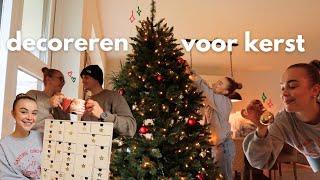 de kerstboom opzetten + decoreren voor kerst!  | bookmas dag 5