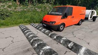 Mobil vs Speed bumps vs potholes #25 beamng.drive live 5