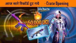 Breaking All BGMI Records of crate opening with New ultimate Set and Fool M416  Crate opening