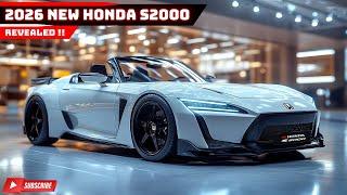 New 2026 Honda S2000: Leak Reveals Shocking Design & Performance Details! Prepare to Be Amazed!