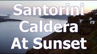 The Glory of The Santorini Caldera at Sunset