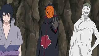 Kakashi tries using kamui on Tobi (Eng Dub)