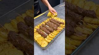 Шампуры с кебабом из духовки  Oven-Baked Kebab Skewers #shorts