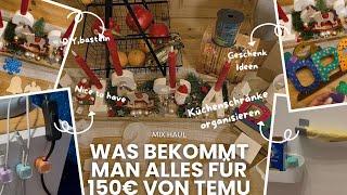 Was bekommt man alles für 150,bei Temu???,mix-haul,Produkte austesten,Weihnachten,Deutsch,Temu haul