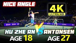 [4K60FPS] - MS - Hu Zhe An vs Anders Antonsen | 2024 KING CUP | Nice Angle | Highlights