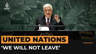 ‘We will not allow a single centimetre of Gaza to be taken by Israel’, says Abbas | AJ #shorts