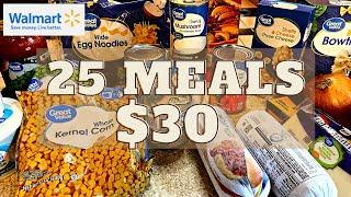 25 MEALS FOR $30 || EXTREME BUDGET MEALS || CHEAP MEALS